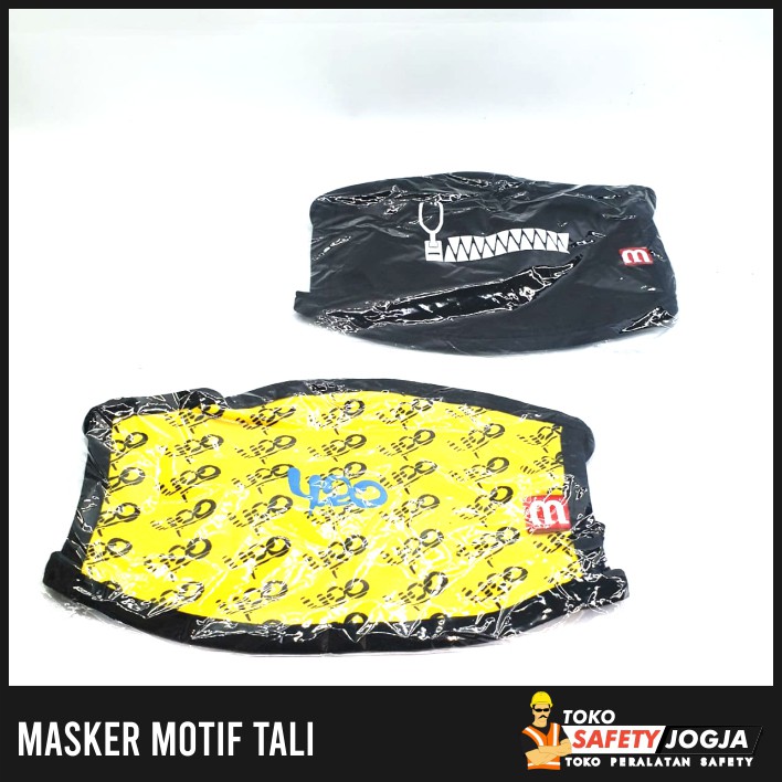 MASKER PENGENDARA MOTOR / MASKER MOTIF TALI