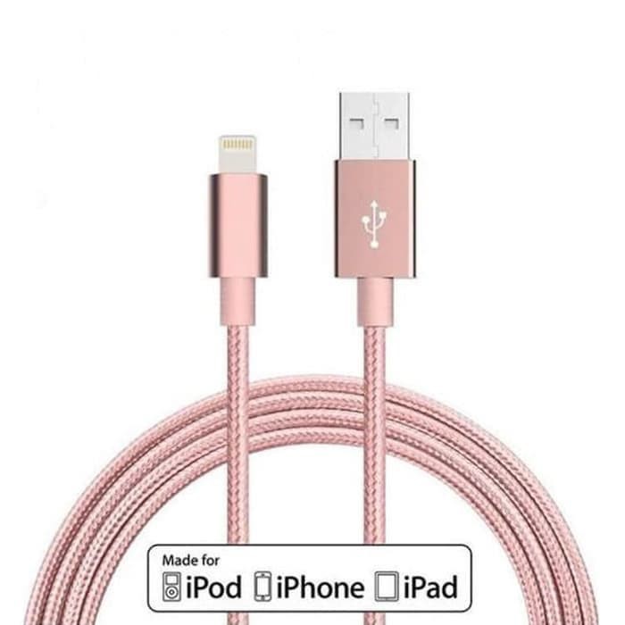 Nylon Braid Lightning USB Fast Charging Cable For Iphone Ipad