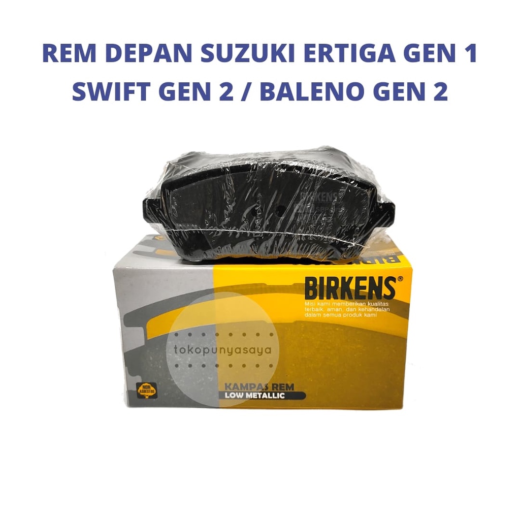 Jual KAMPAS REM /BRAKE PAD ERTIGA GEN 1 SWIFT GEN 2 BALENO GEN 2 DPN