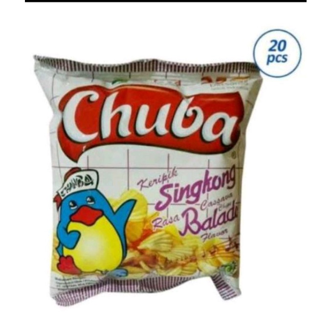 

CIKI CHUBA SINGKONG ADA VARIAN RASA KEJU BALADO DLL. 1PAK ISI 20