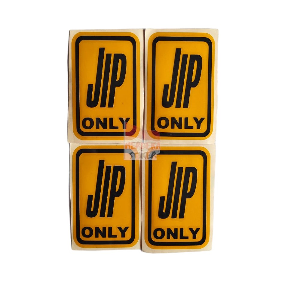 Emblem Sticker / Stiker Logo Mobil Jip Only (Reflective)