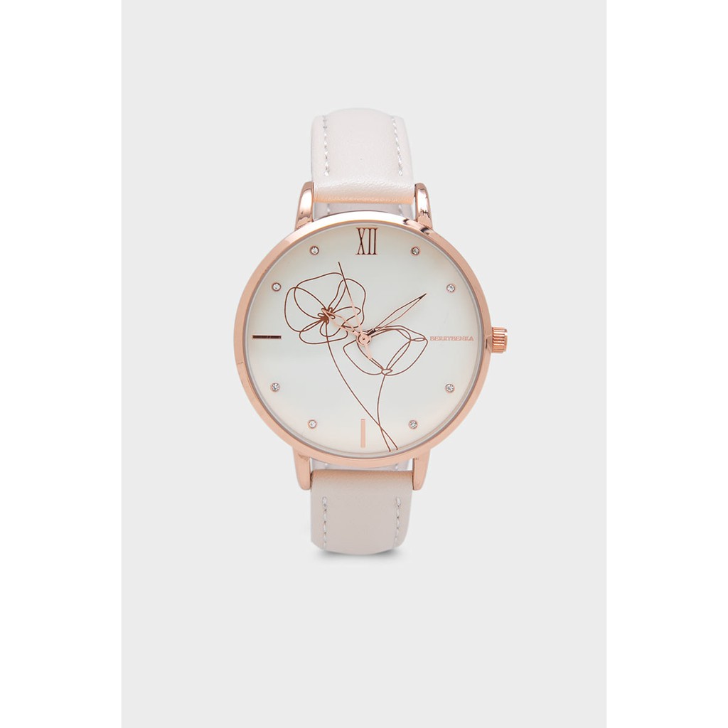 Berrybenka - Jam Tangan Kulit Wanita Sofia Jacquilyn Slim Strap