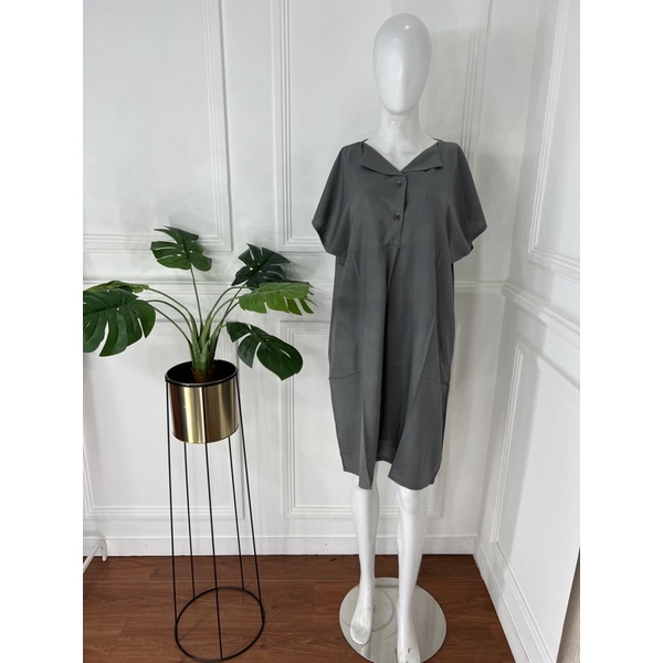 DASTER PENDEK SEBETIS RAYON MOTIF KEKINIAN VIRAL DASTER DEWASA PAKAIAN WANITA KEKINIAN LUCU-dark grey