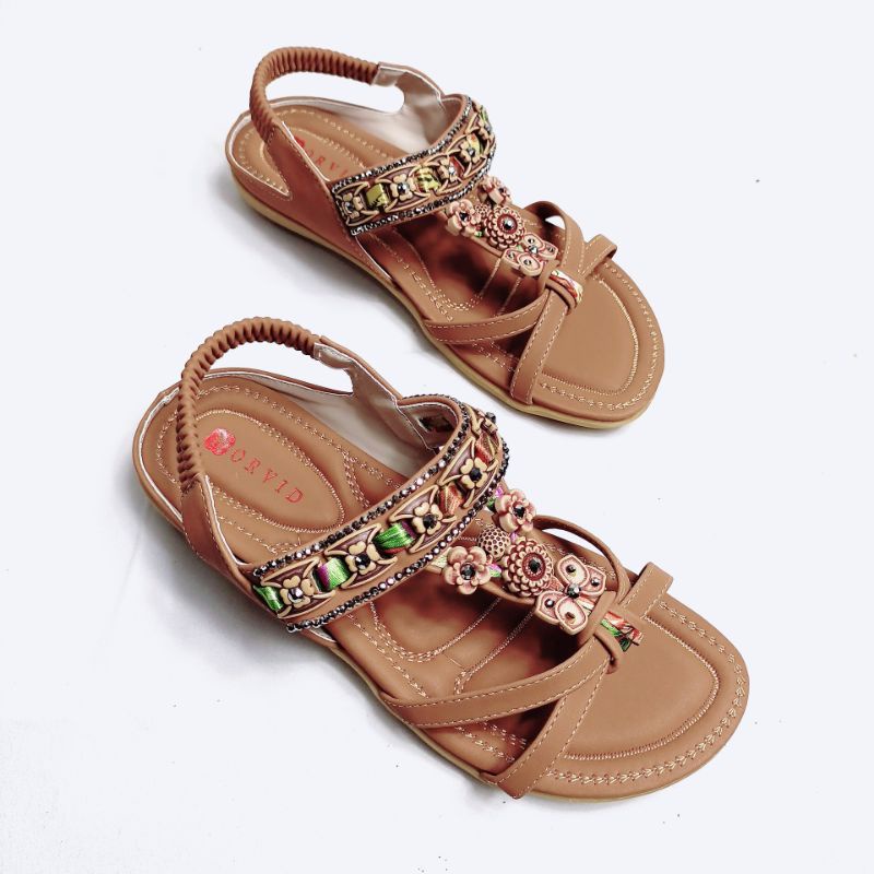 Norvid Sandal Tali Flat Impor Simple NGS337