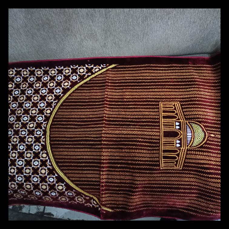 HOT DEAL SAJADAH TURKY AR RAHMAN GOLD HIGHQUALITY 