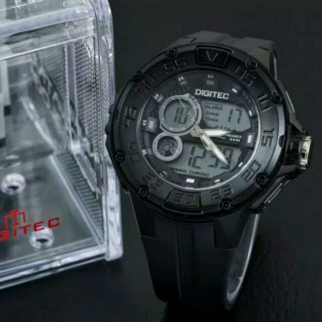 Jam tangan pria digitec dual time