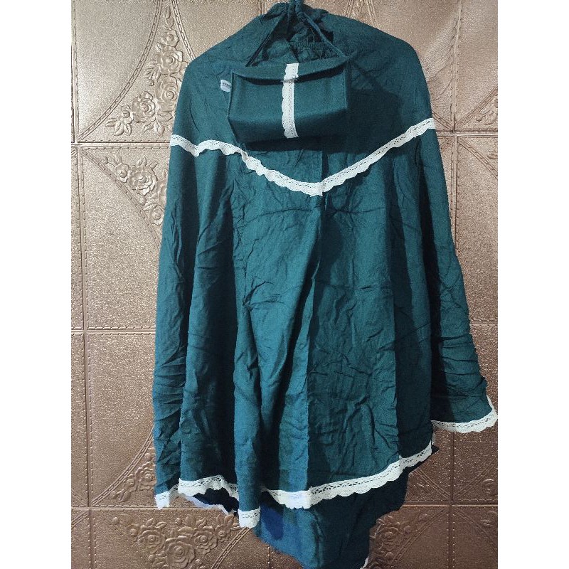 MUKENA ANAK TANGGUNG KATUN RAYON POLOS RENDA