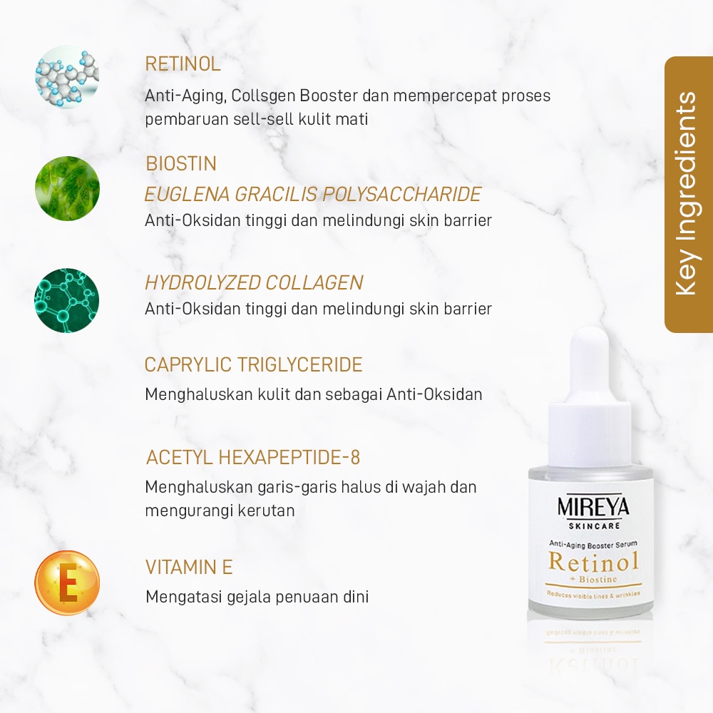 Mireya Retinol + Biostine Anti Aging Boost Serum - Serum Retinol-3