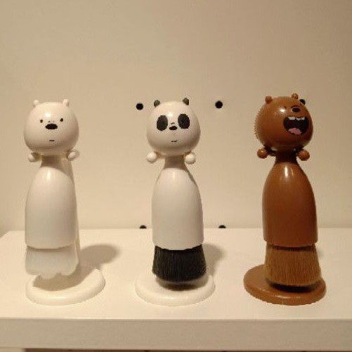 Miniso Facial Brush We bare bears brush cuci muka spons cuci muka brush pembersih wajah