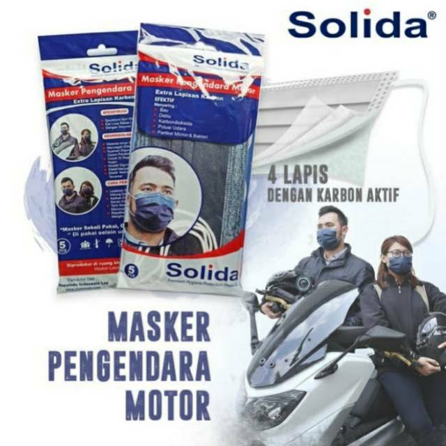 Masker Pabrikan merk SOLIDA original - Harga PerLembar