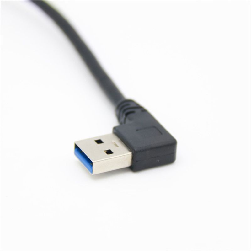 VIVI   90 Degree Right Angle Super Speed USB 3.0 Male to Female Extension Cable Cord Adapter 30CM/60CM