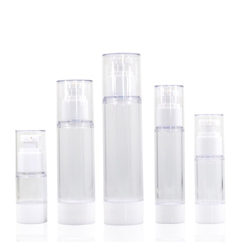 15ml 30ml 50ml Botol Airless Pump BIG SIZE  Lotion dan Spray/sabun/serum/Travel bottle (BS)