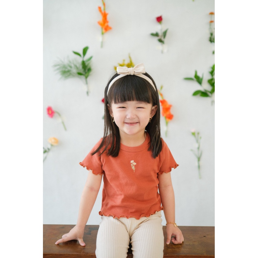 Bohopanna Curly Crop Top | Kaos Anak