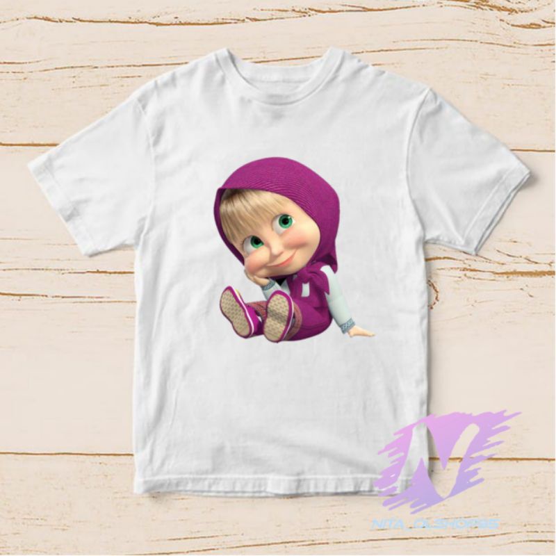 kaos anak marsa and the bear kaos masha