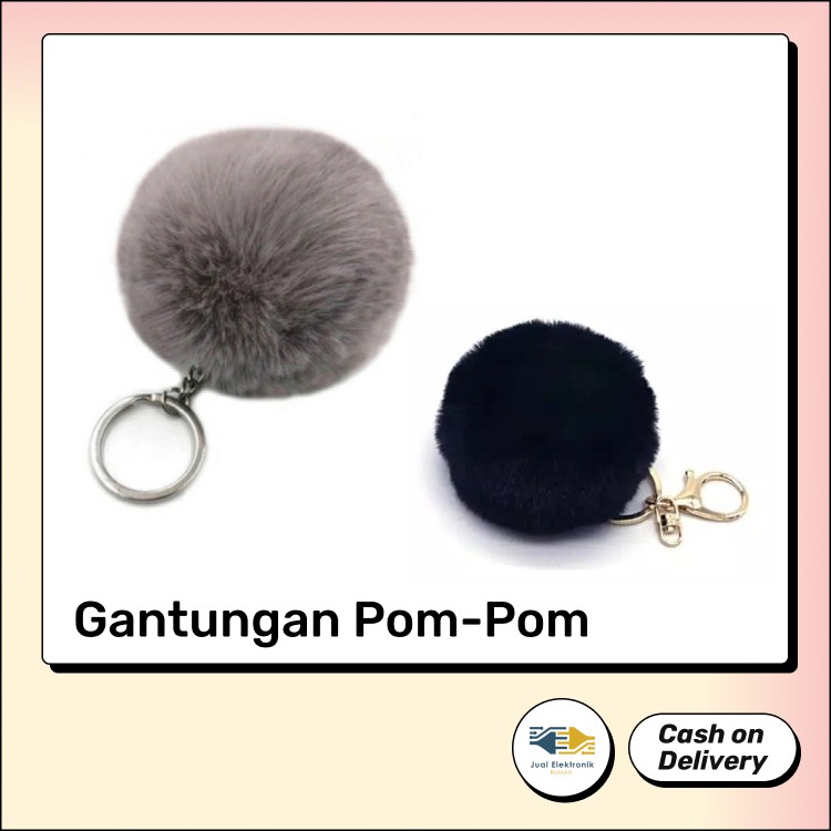 Aksesoris Gantungan Bulu Pom-Pom - Random