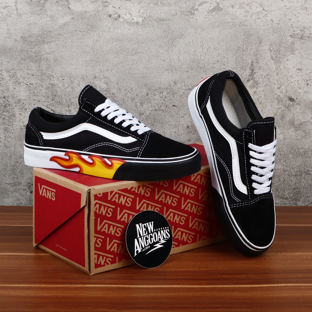 vans old skool flame shoes