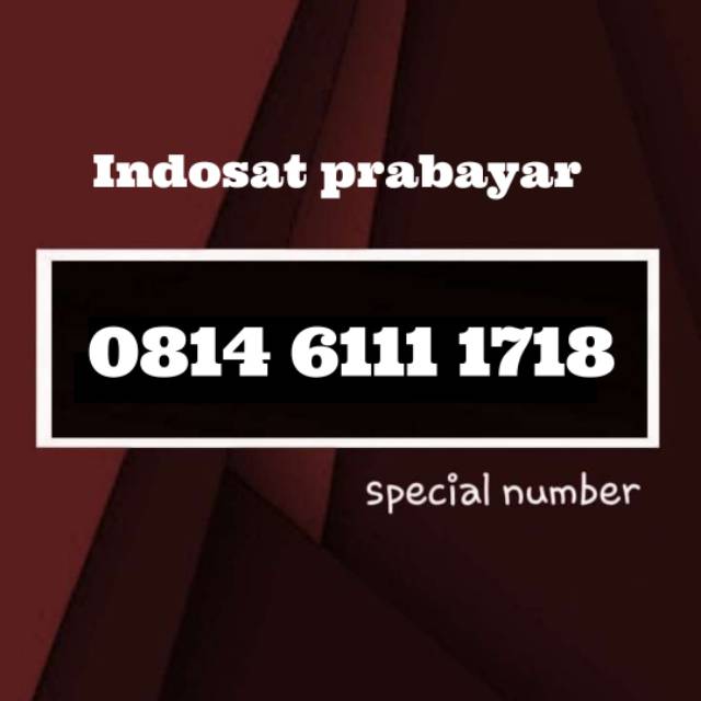 Kartu perdana nomor cantik rapi indosat IM3 kwarted seri naik