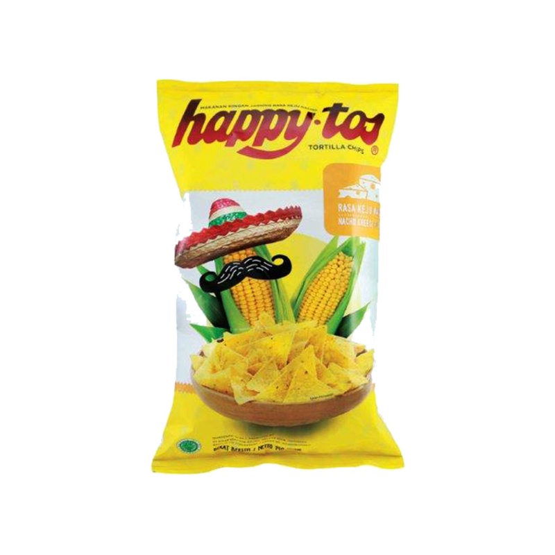 

Happytos Snack Tortilla Chips Nacho Cheese 140G - Alhanan/04