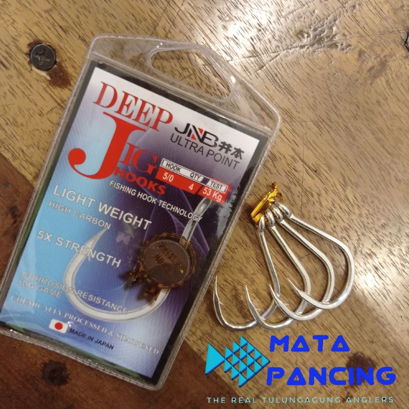 Kail mata pancing JNB deep jig hooks big game untuk kail jigging dan dasaran laut kail kuat dan sangat tajam