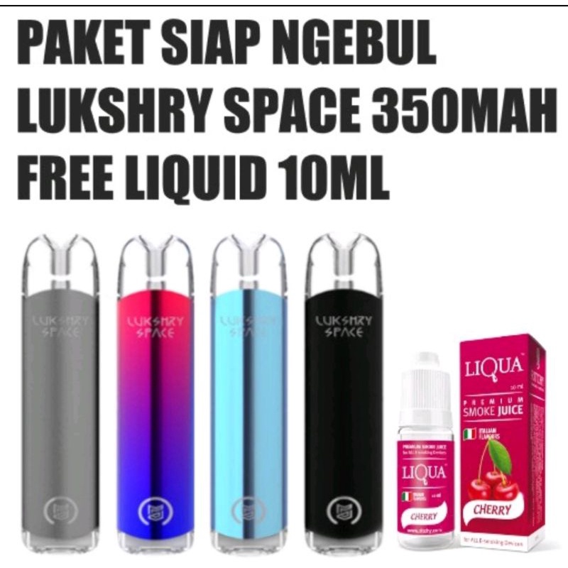 Vapoor Lukshry Space 350Mah Fullset Siap Pakai