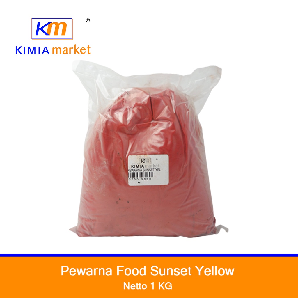 

Pewarna Makanan Warna Sunset Yellow 1kg / Food Color Kuning Sunset / Powder Food Grade / Pewarna Kue / Pewarna Minuman