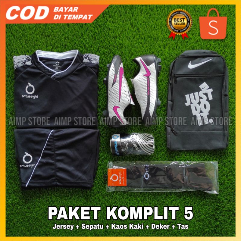 [Real Pic] Paket Bola Komplit | Paket Komplit Bola | Paket Sepatu Bola-Gambar 1