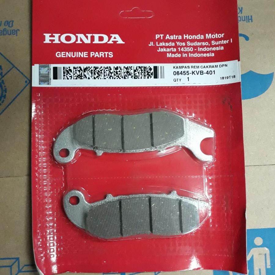 KAMPAS REM DEPAN CAKRAM PCX ABS - 06455KVB401 - PAD SET FRONT PCX ABS (NA)