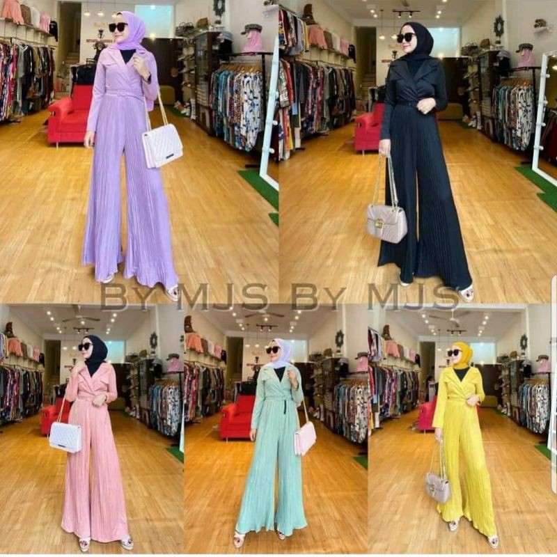 JUMPSUIT ZARA PLISKET KULOT IMPORT SUPREM