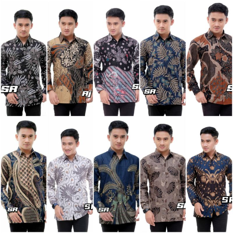 KEMEJA BATIK PRIA LENGAN PANJANG SIZE M L XL XXL BSWART Batik HRB026 kenango