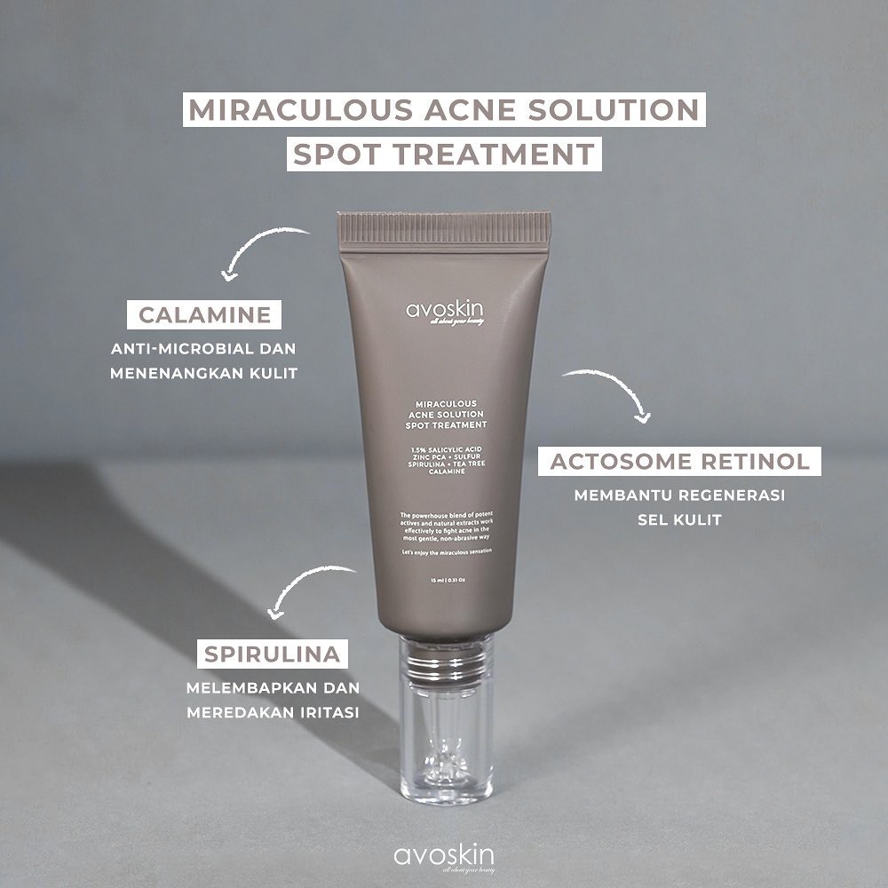 Jual Avoskin Miraculous Acne Solution Spot Treatment (15ML) | Shopee