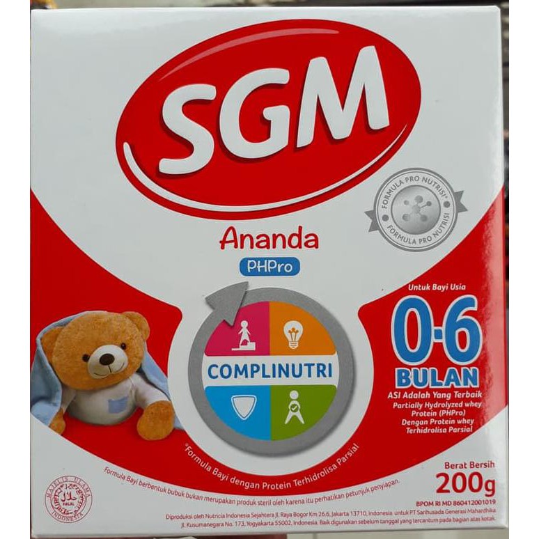 (Update Stock) Sgm Ananda 0-6 Phpro 200Gr