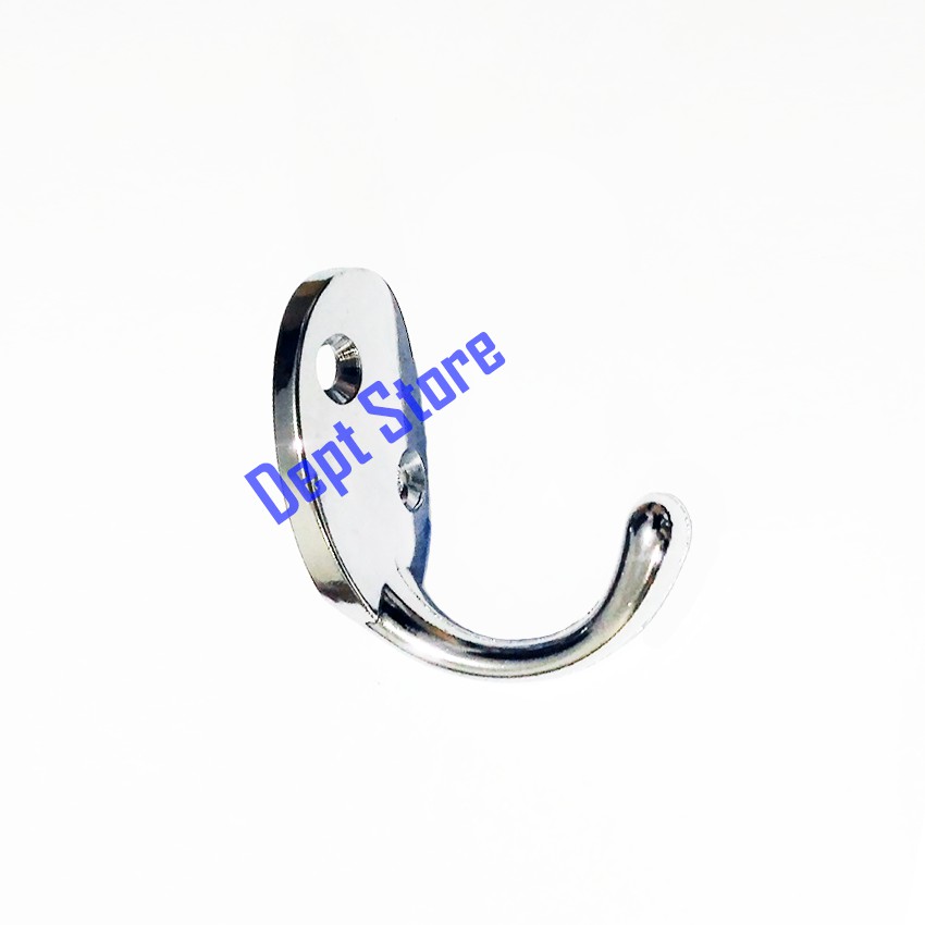 Kapstok Gantungan  Baju Single Hook Tempel Tembok Chrome 