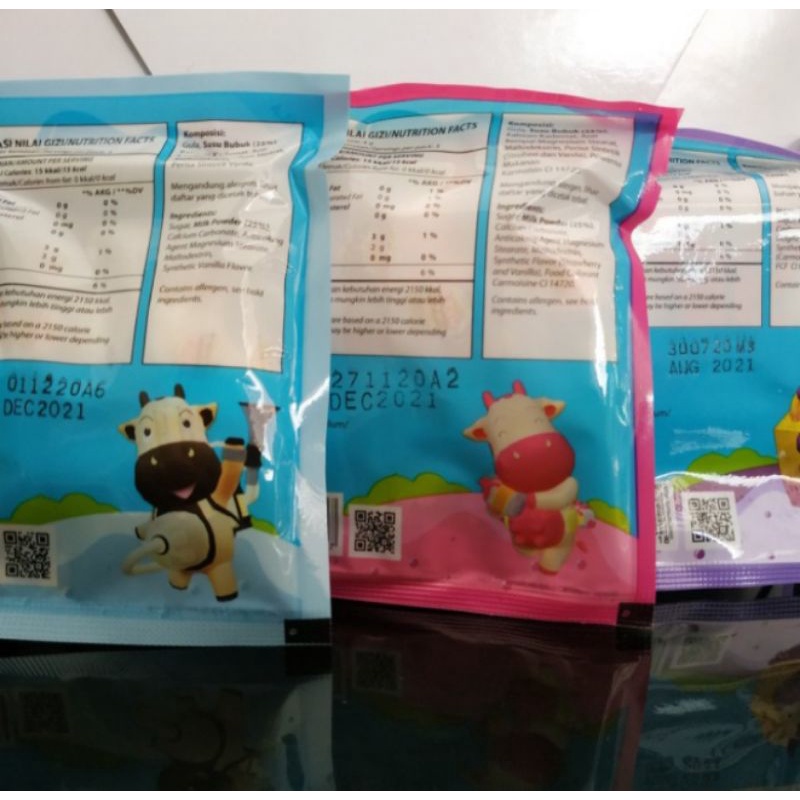 permen Nano Nano milky(isi 6 butir) stroberi,vanila,taro,coklat