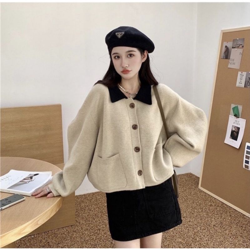 M FESYEN | MOPI CARDIGAN KOREAN STYLE | CARDIGAN RAJUT OVERSIZE WANITA | CARDIGAN KNIT PREMIUM KOREA