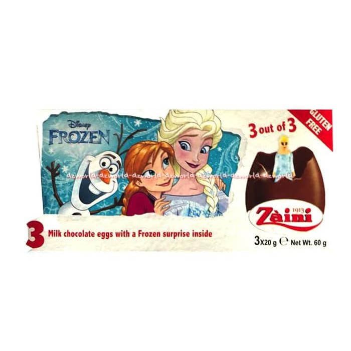 

Zaini Frozen Elsa Frozen Disney Milk Chocolate Eggs Coklat Telur