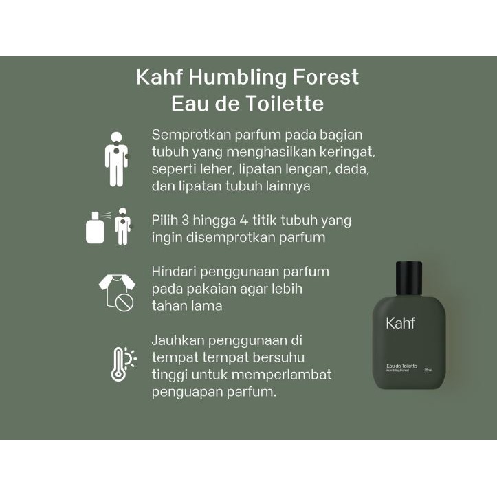 KAHF HUMBLING EAU DE TOILETTE 35ML / PARFUM PRIA TAHAN LAMA