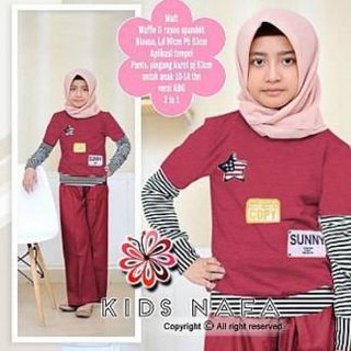  Baju  Setelan Anak  Laki Perempuan Set Cowok  Cewek Nafa Kids 