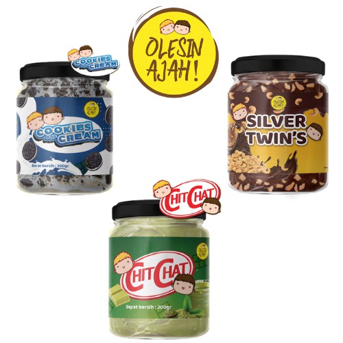 

BEST SELLER!! 3 Pcs Selai Cookies And Cream + Silver Twins + Chit Chat - OlesinAjah - Homemade