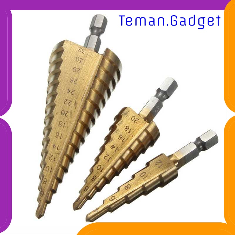 TG-DG474 TAFFWARE MATA BOR SPIRAL TITANIUM COATED 3PCS