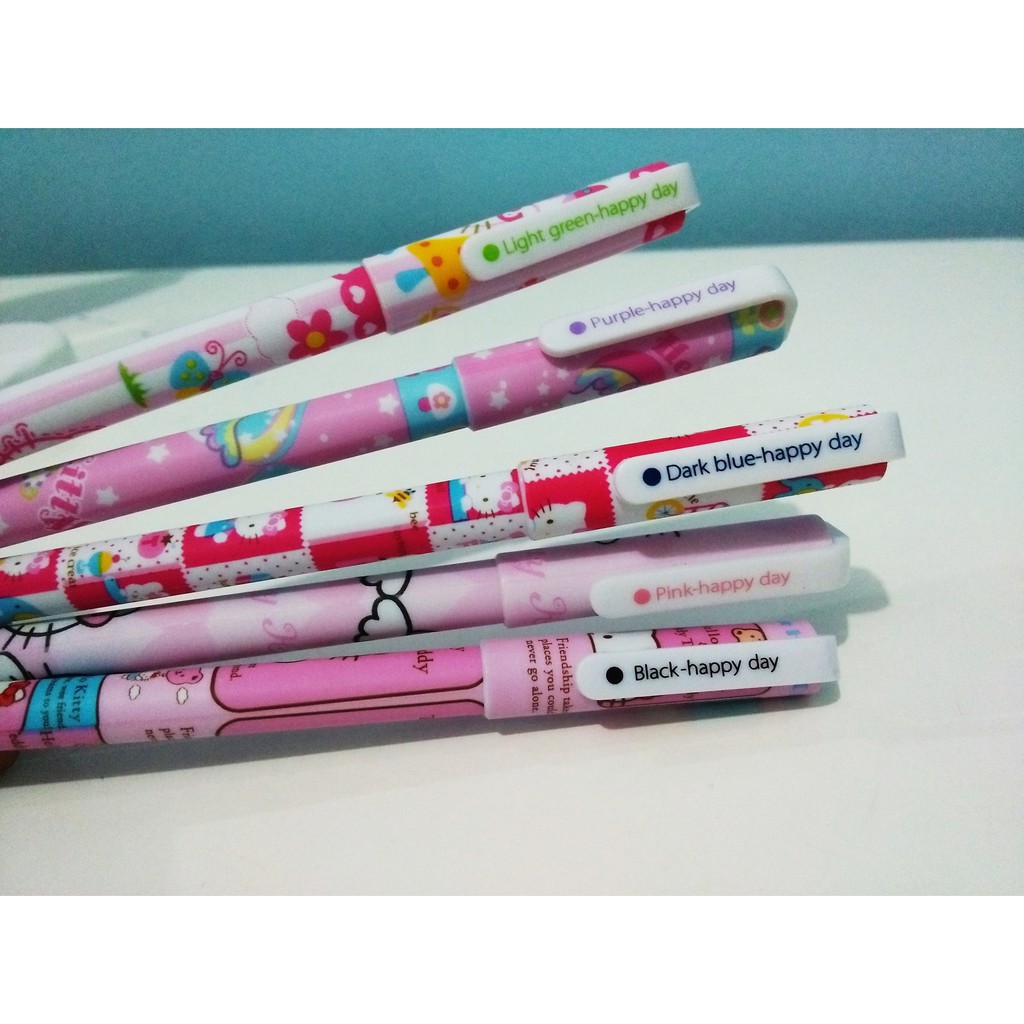 

Pulpen Gel Motif Hello Kitty 1 Set 10 warna