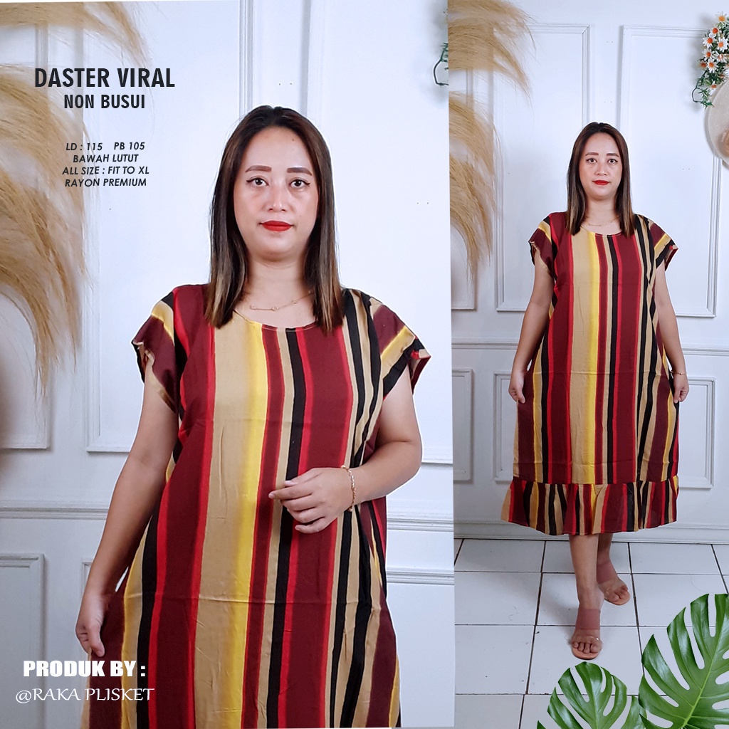 DASTER RUFFLE | DASTER VIRAL MOTIF | DASTER KEKINIAN | DASTER RAYON MURAH BAWAH LUTUT NON BUSUI-MOTIF 39