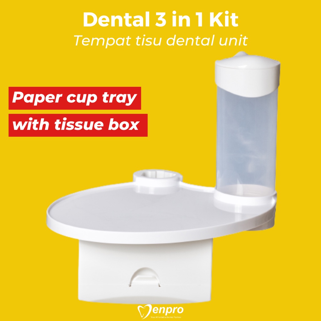 Jual Dental Chair Tray / Table Post Mounted / Tempat Tisu Dokter Gigi 3