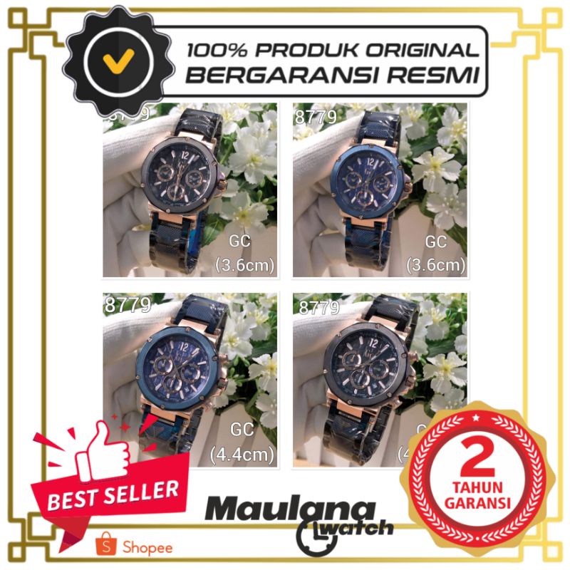 JAM TANGAN PRIA WANITA | RANTAI | KULIT | KARET | MURAH | guess - collection Gc 8779 original chrono