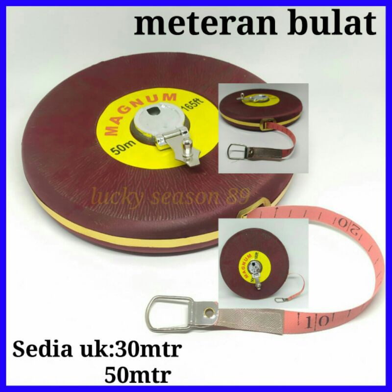 Meteran Bulat 30-50 Meter Bagus/Meteran Roll Murah