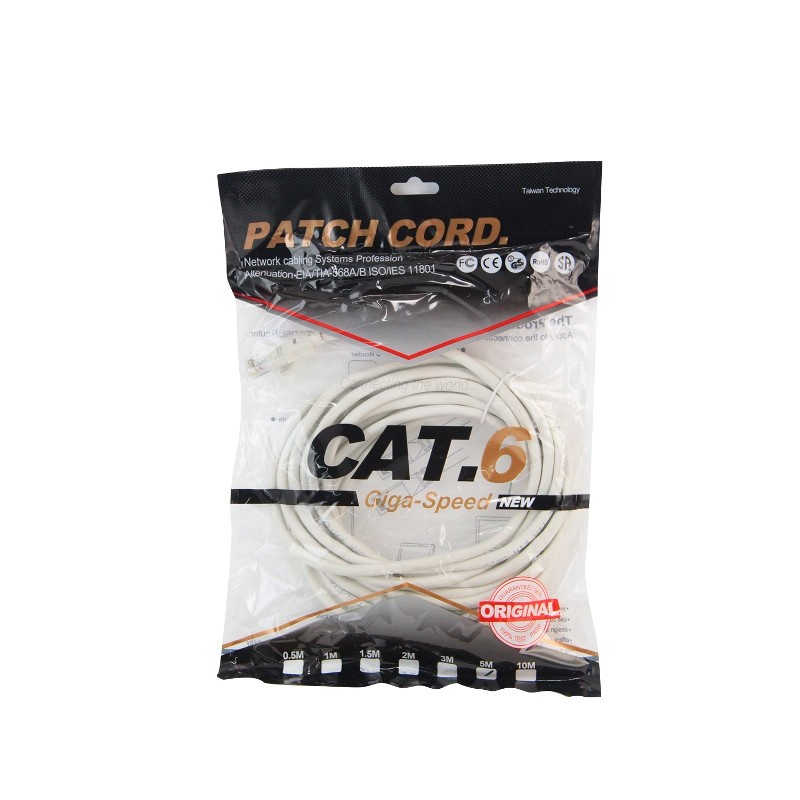 PROMO MURAH KABEL LAN RJ45 CAT 6 GIGASPEED 5 METER - KABEL KONEKTOR PENGHUBUNG KOMPUTER Rp21.000