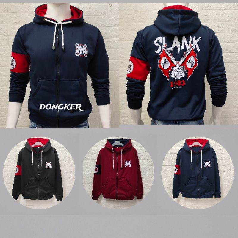 SWEATER ZIPPER SLANK BAHAN FLEECE