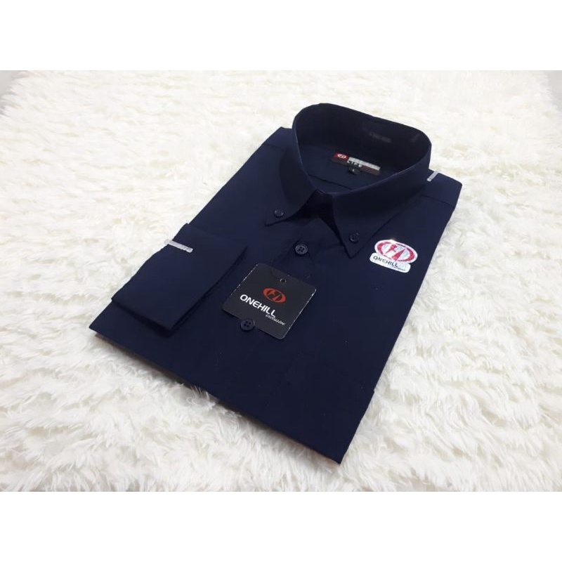 KEMEJA POLOS FORMAL PRIA LENGAN PANJANG  ONEHILL / DEANHILL/ NINEHILL