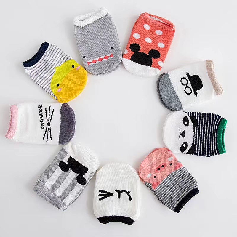 HIPPO LAND Kaos Kaki Bayi / Kaos kaki anak bayi motif/Kaus kaki perahukaos kaki anak / Kaos kaki anti slip / baby socks C001 89-90