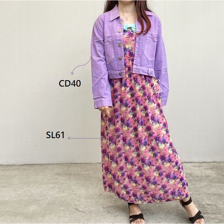 SL61 - DRESS CASUAL MAXI SLEEVELESS FLORAL IMPORT