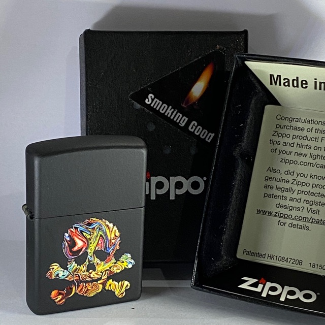 Original zippo 49187 colorfull skull